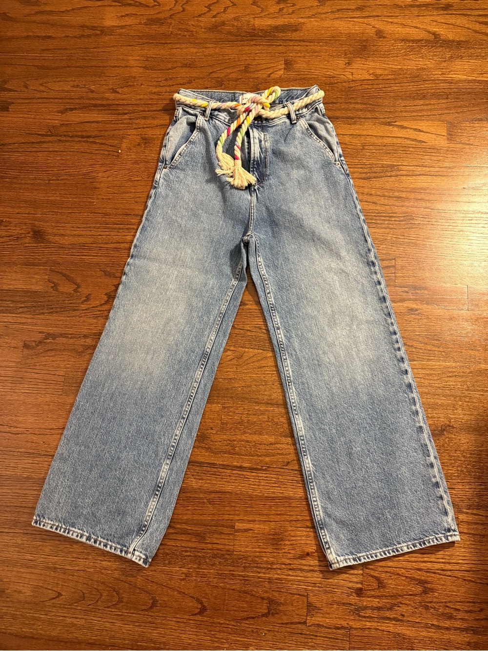 Mira Mikati Light Blue Wide-Leg High-Rise Jeans